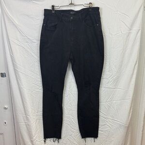 Judy Blue slim fit mid rise women’s denim jeans black size 16W